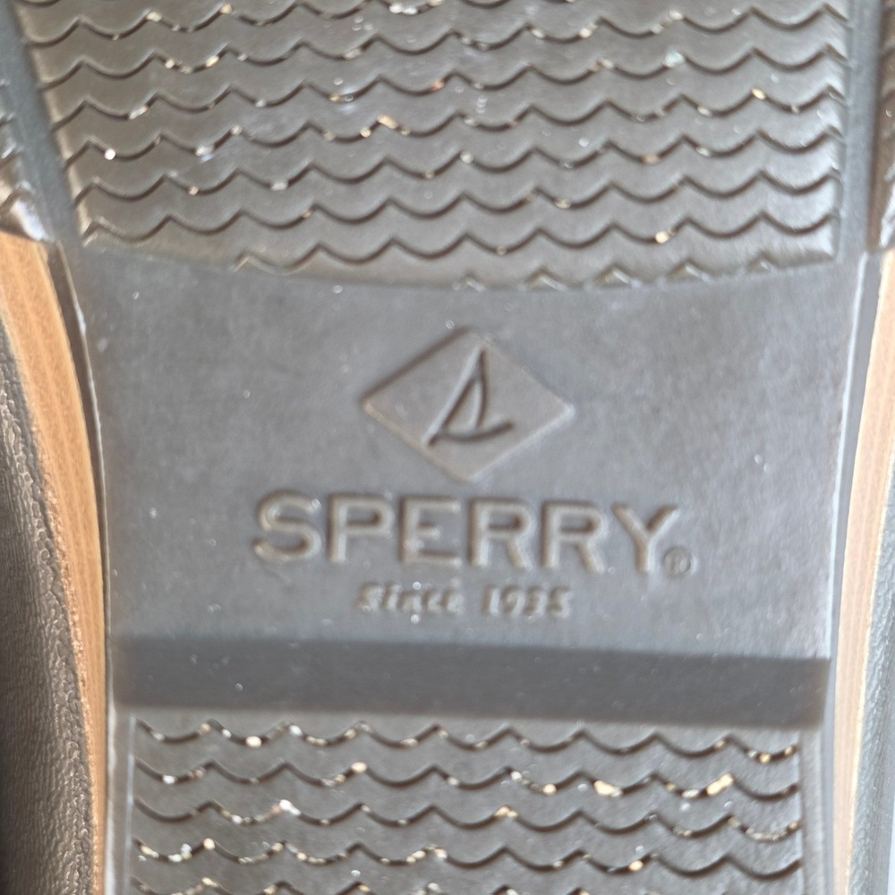 Sperry Duck Boots Women 6 Black STS80766 Saltwater Leather Waterproof Preppy - Picture 12 of 13